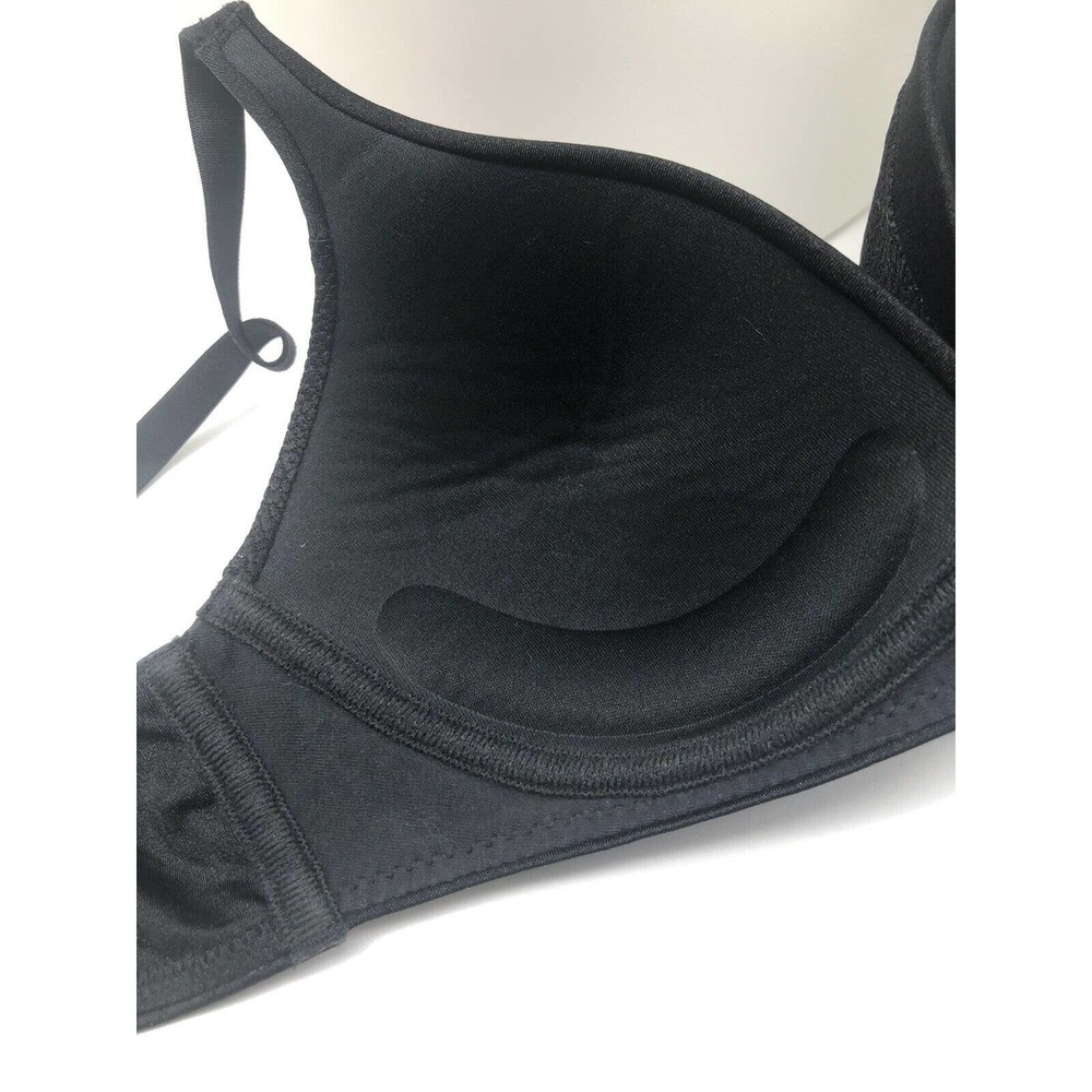 Warners Bra Blissful Benefits 36B Wire-Free Lift Back Soothing W4013 Black B2 - Picture 5 of 9